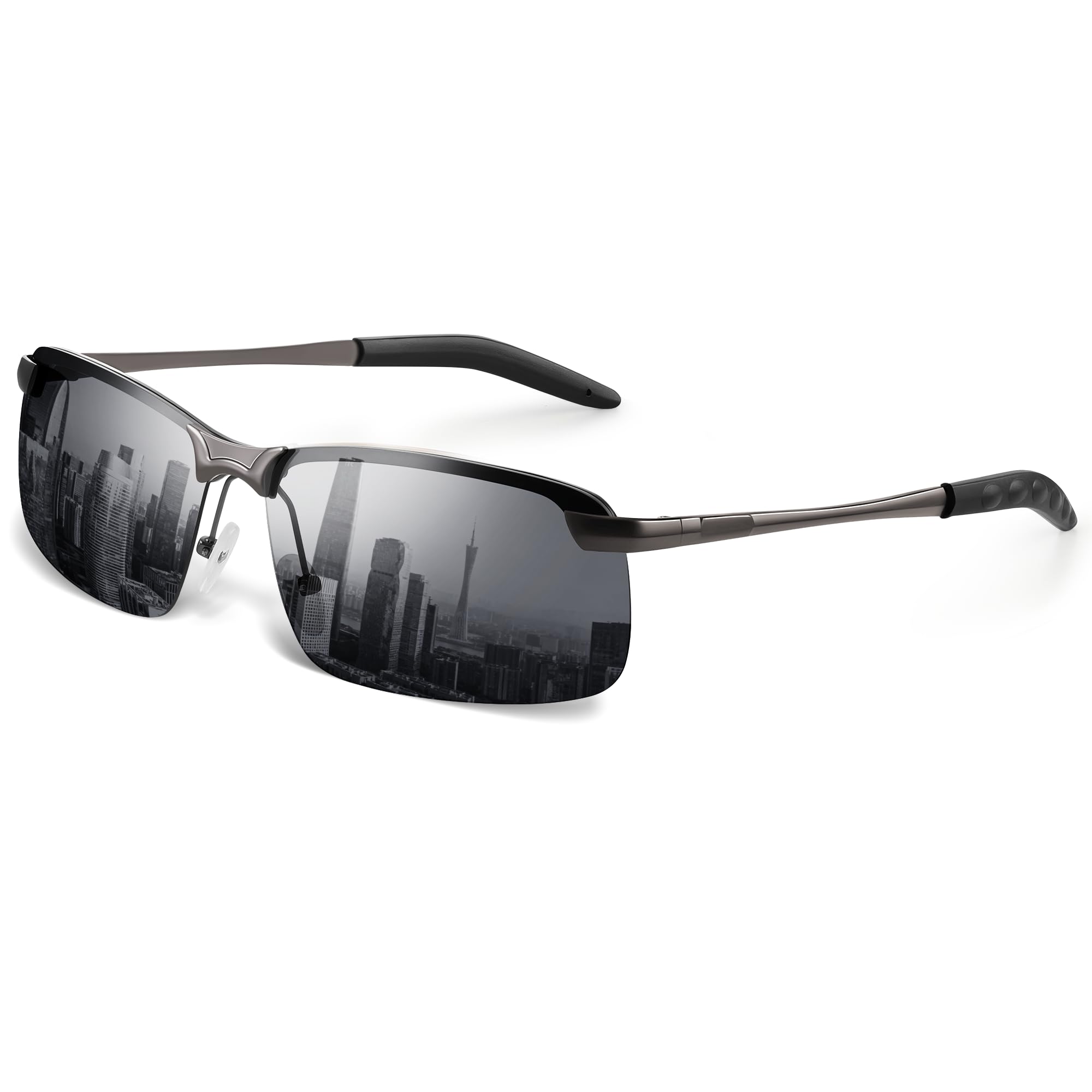 tnnaiko night driving glasses for men night vision glasses anti glare glasses night driving - polarized night vision glasses - anti headlight glare for commute & long drives