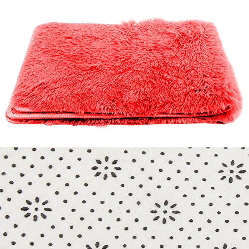 Mutiwill Tapis de Bain Un Incontournable de la Décoration Moderne (Rouge 120x80cm) Cover