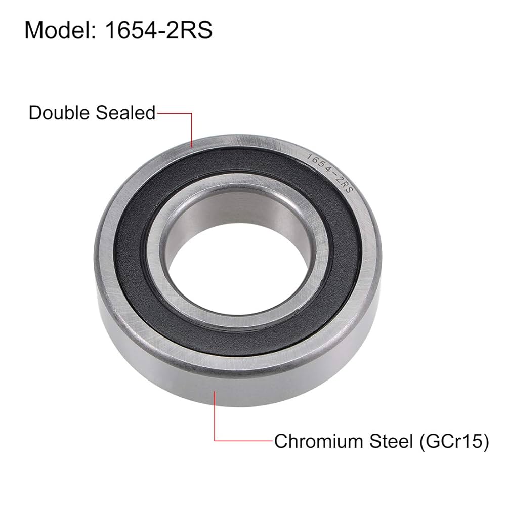 uxcell 1654-2RS Deep Groove Ball Bearings Z2 1-1/4 Inch x 2