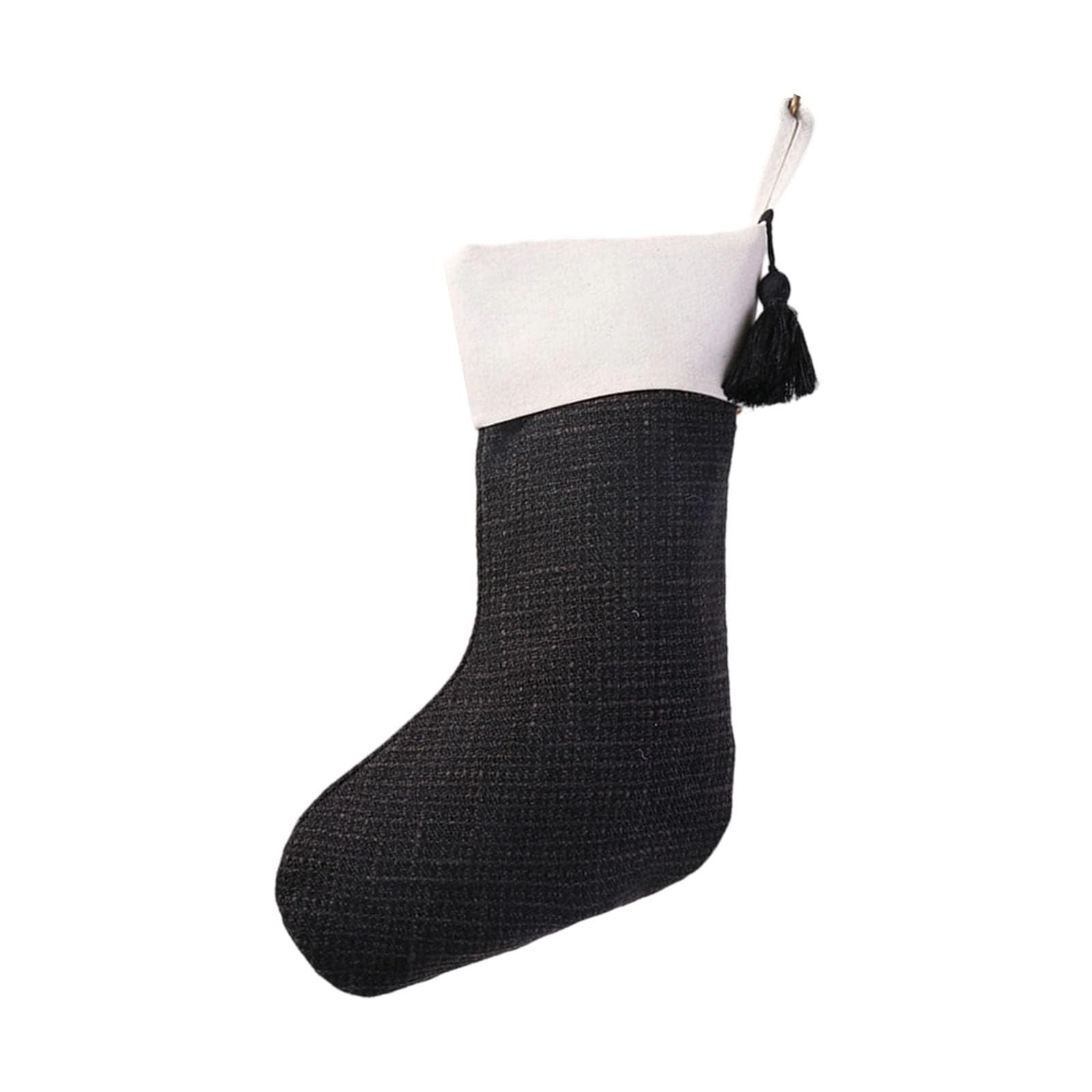 Decorative Tassels Christmas Hanging Sock Home Decoration Cloth Stocking for Stair Bedroom Fireplaces Christmas Stocking