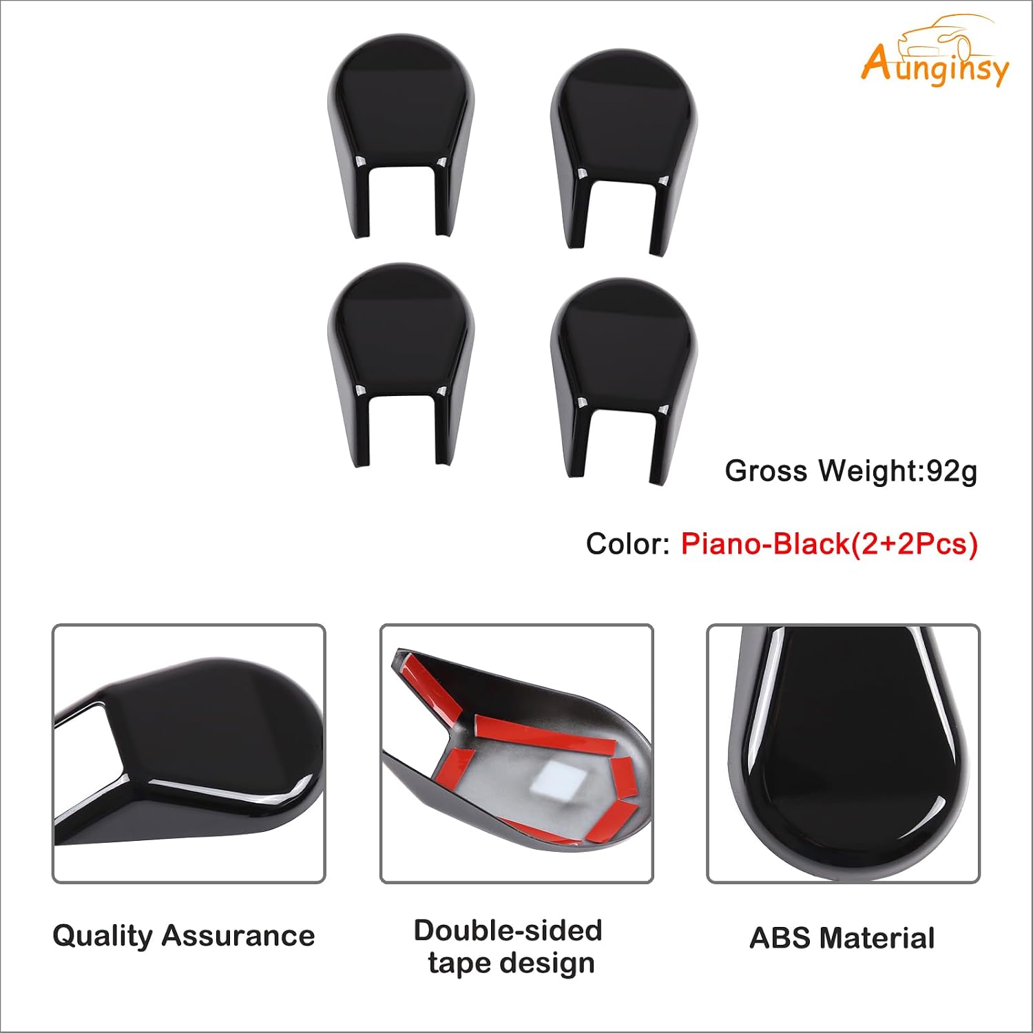 Aunginsy Car Front Seat Bracket Fixing Bolts Cover Compatible with Toyota FJ Cruiser 2007-2024 Car Anti-dust Front Seat Foot Base Bracket Screw Cap Trims Cover Accessories
