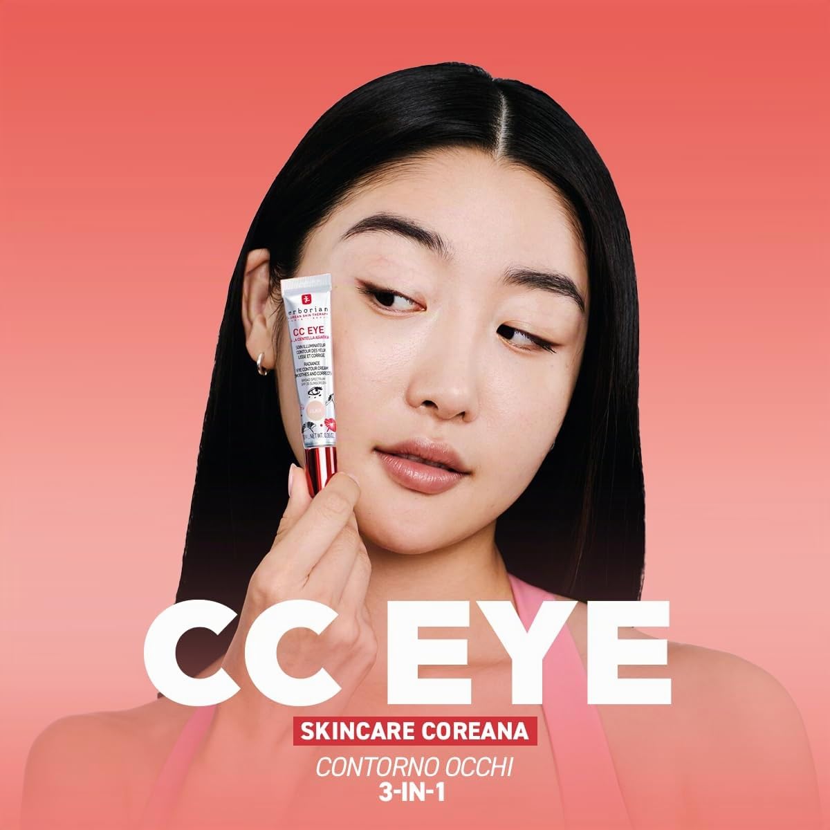 Erborian - CC Eye Crema Chiara alla Centella Asiatica – Trattamento Illuminante e Correttore Tinta Contorno Occhi SPF 20 - Leviga e Corregge le Occhiaie - Trattamento Cosmetico Coreano - Clair - 10 ml