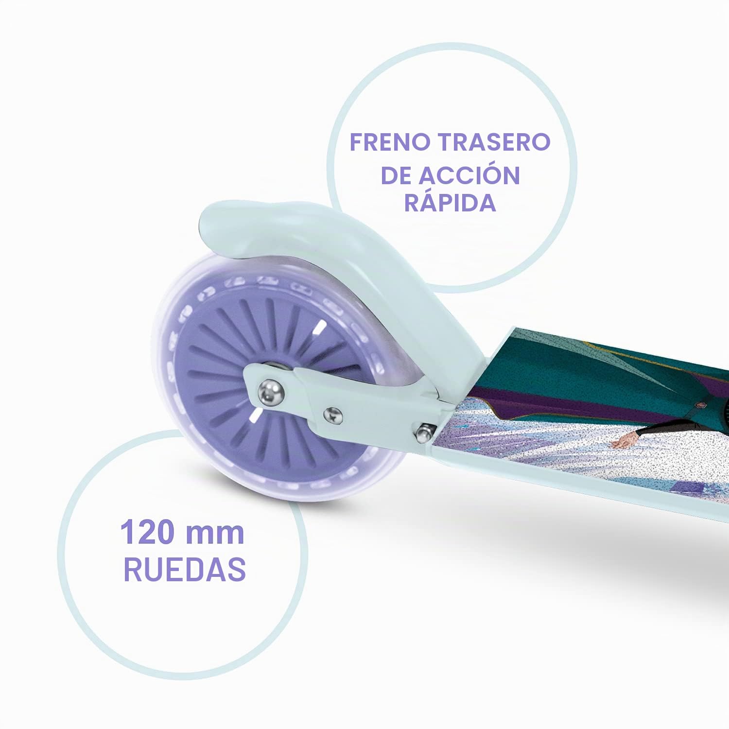 Mondo Toys - Alu Scooter FROZEN - Patinete infantil de aluminio de 2 ruedas - Manillar regulable - 28683