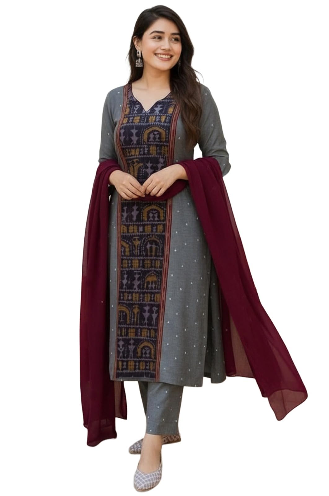 Women's Rayon Viscose Printed Straight Kurta with Pant and Dupatta | Stylish Ethnic Wear Set for Women | Casual, Festive & Office Wear Kurti Set