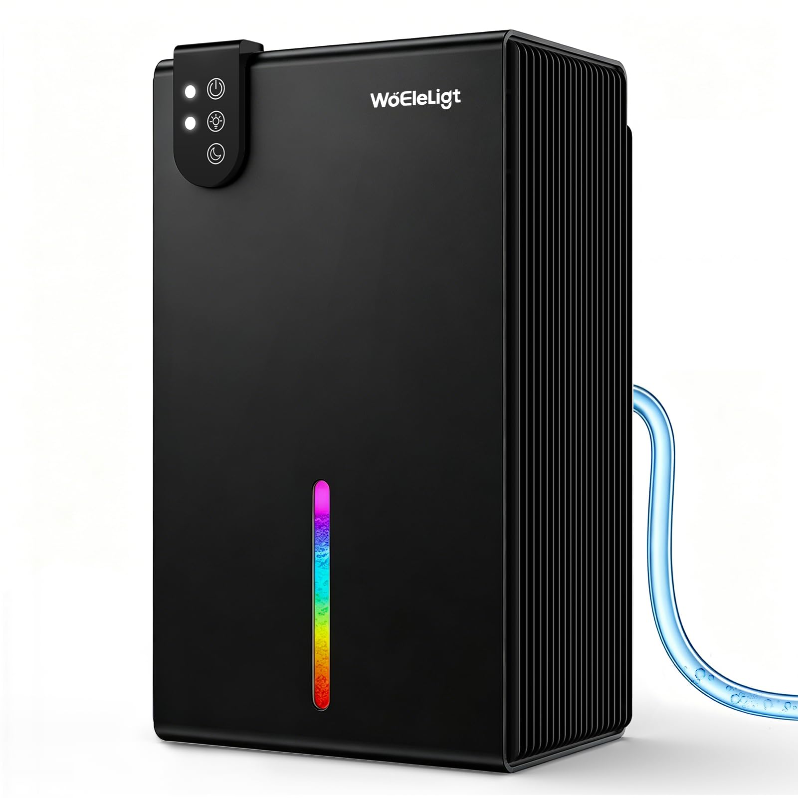 Pure Black 98 OZ Quiet Dehumidifier for Home 1000 Sq Ft