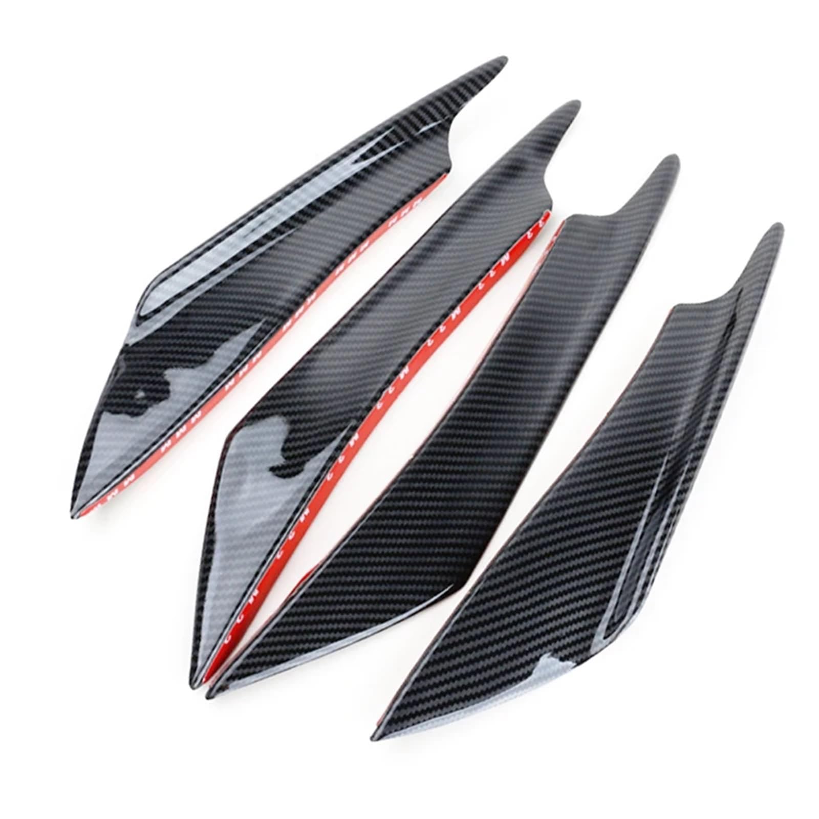 Front Bumper Splitter dachowy Pasuje do motocykla Yamaha i samochodu Motocykl Zderzak przedni Spoiler Wing Splitter Zestaw boczny Trim Canards Valence Chin