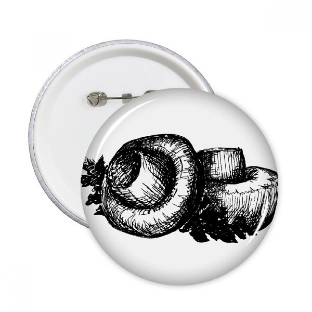 Bouton vêtement champignon pins décoratif multicolore DIYthinker L - 3