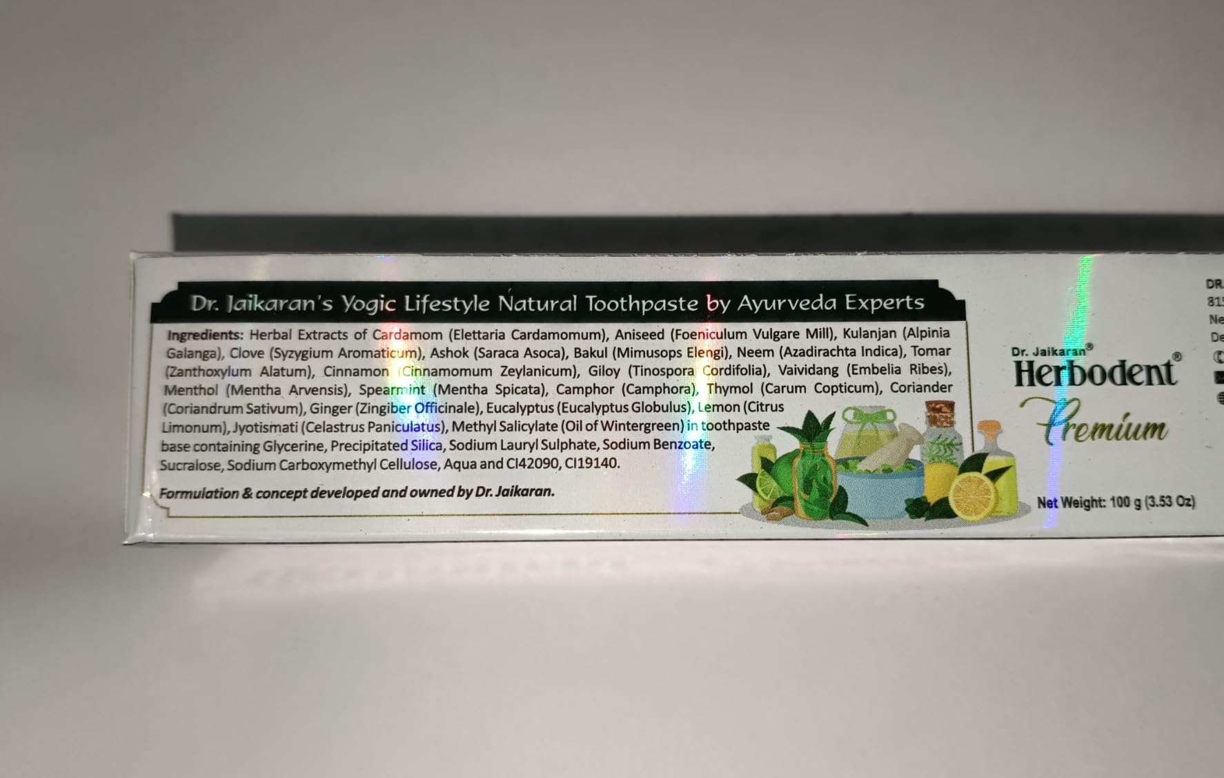 Buy Herbodent® Premium Toothpaste - A Unique Blend of 21 Herbs Like ...
