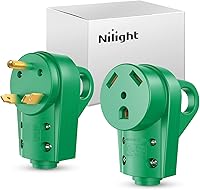 Vista 24 de Nilight Enchufe de repuesto para autocaravana de 30 amperios, macho de 125 voltios resistente con mango ETL listado NEMA TT-30P para caravana