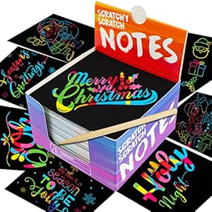 PURPLE LADYBUG Rainbow Scratch Art for Kids Mini Notes -Great Valentines Day Gifts for Teens, Easter Basket Stuffers for…