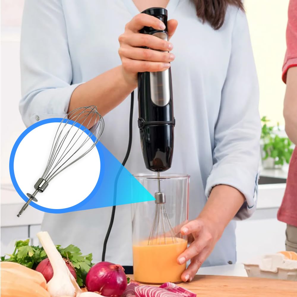 Anakel Home Fruste Frullatore di Ricambio BR64189652 Compatibili con Frullatore Minipimer Braun MR6500M | Aste di metallo, 200 x 4 mm