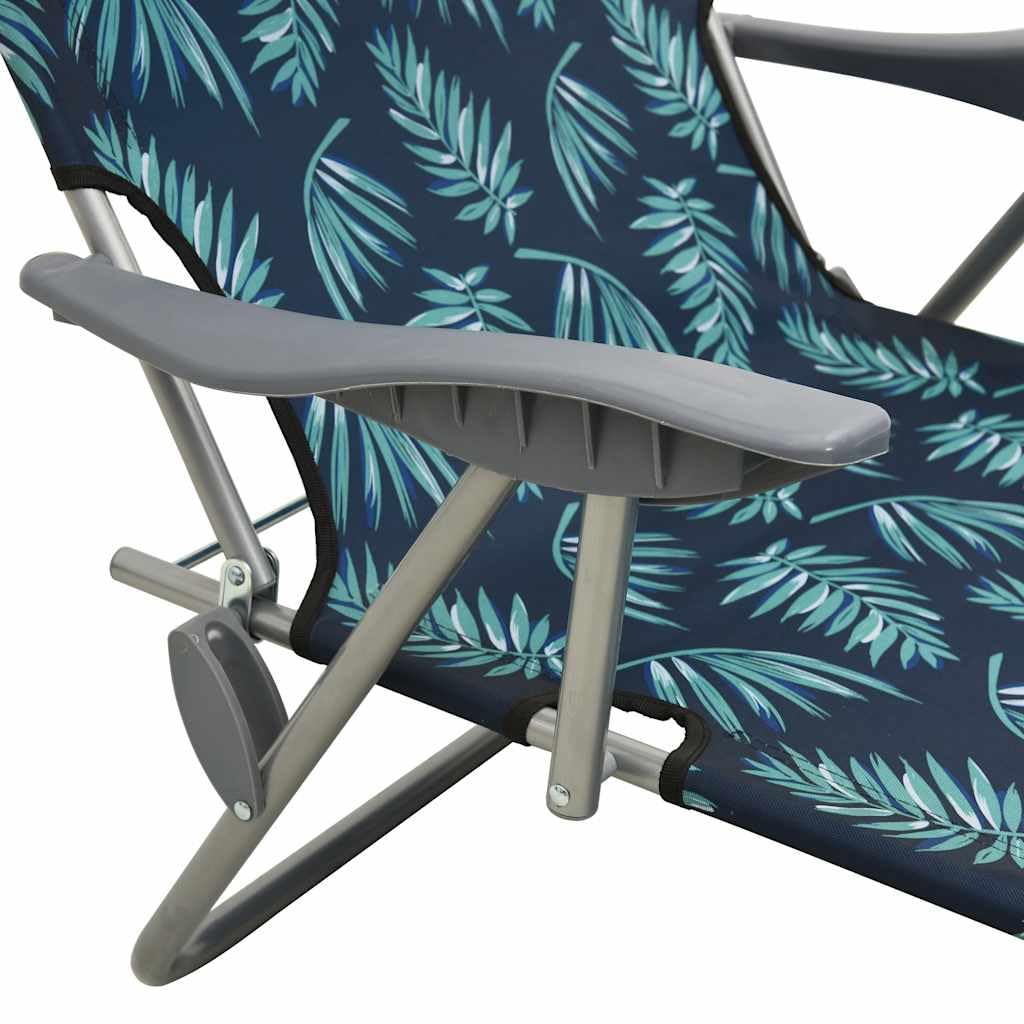 Klappbare Sonnenliege mit verstellbarem Dach aus pulverbeschichtetem Stahl, Rückenlehne verstellbar, für Garten und Strand