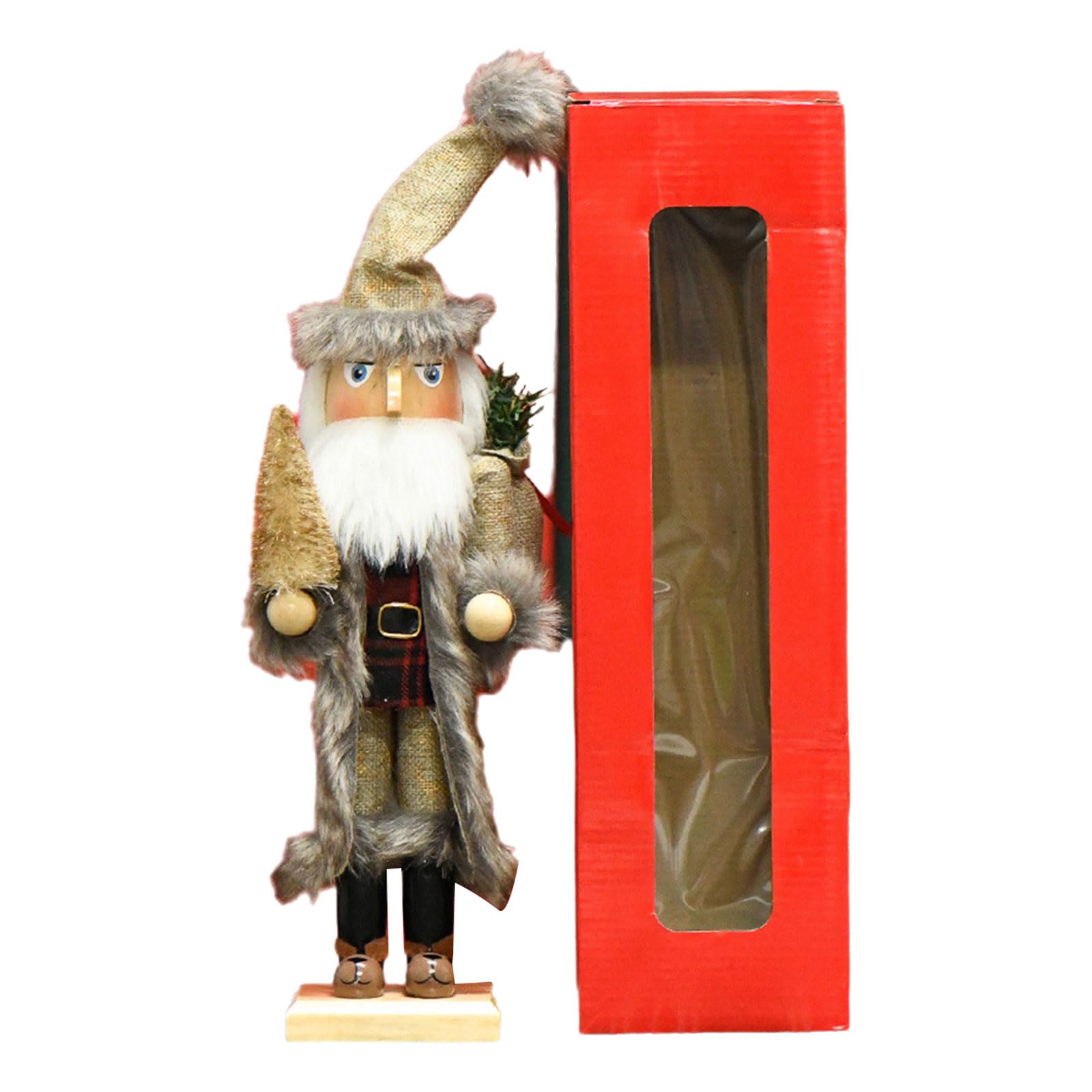 YWLUUOO 15inch Wood Christmas Nutcrackers Traditional Soldier Puppet Doll Christmas Decorations for Shelves and Tables Ornament Nutcrackers