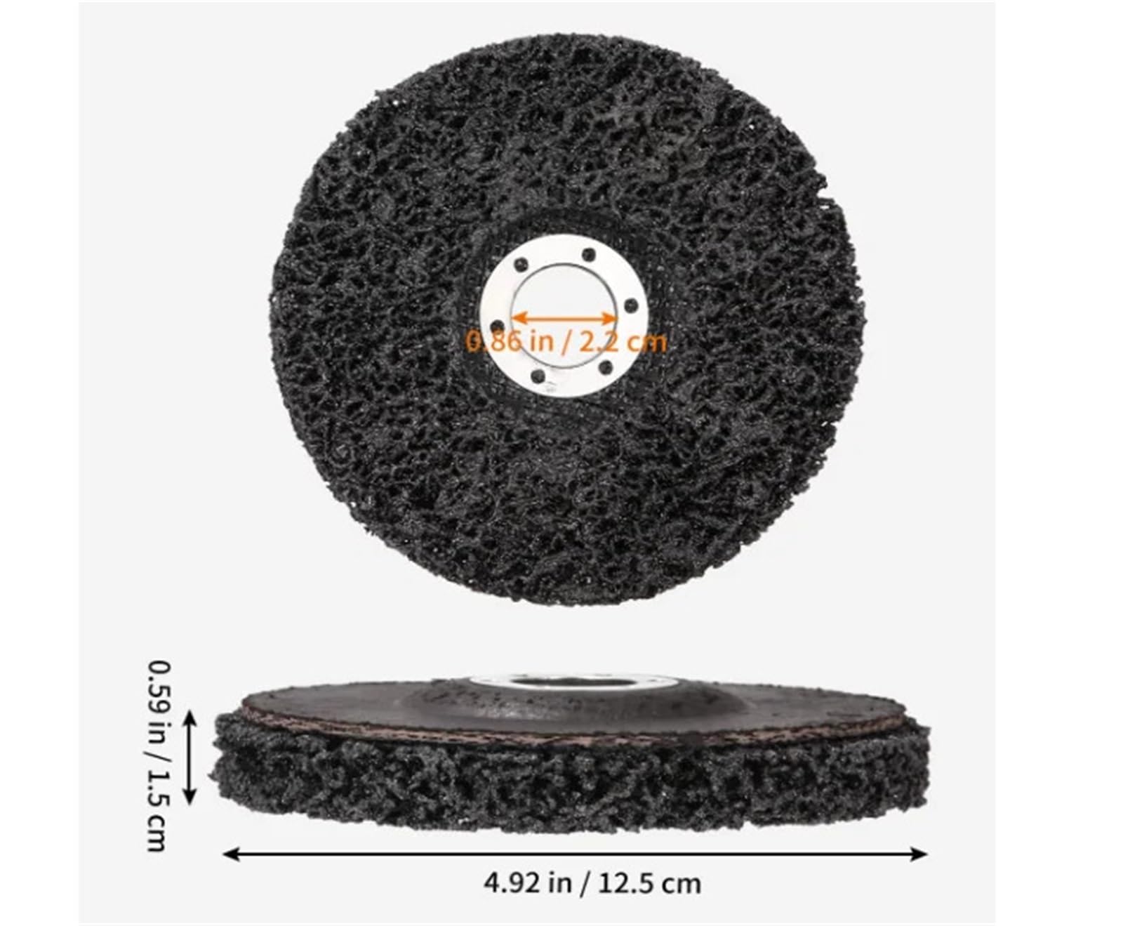 5PCS 125mm Diamond Grinding Wheel Flip Disc Tools Removal Polishing Angle Grinder Accessories(Black)