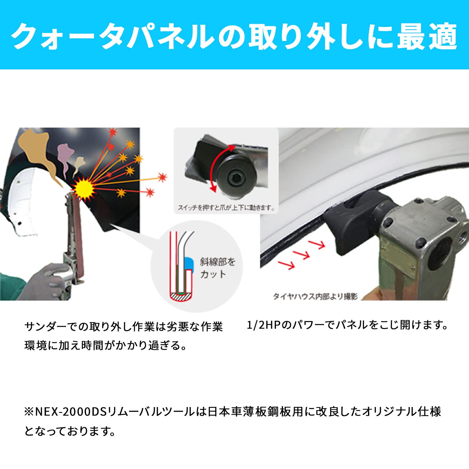 NEXT ヘミングツール リムーバルツール NEX-1000DS NEX2000DS