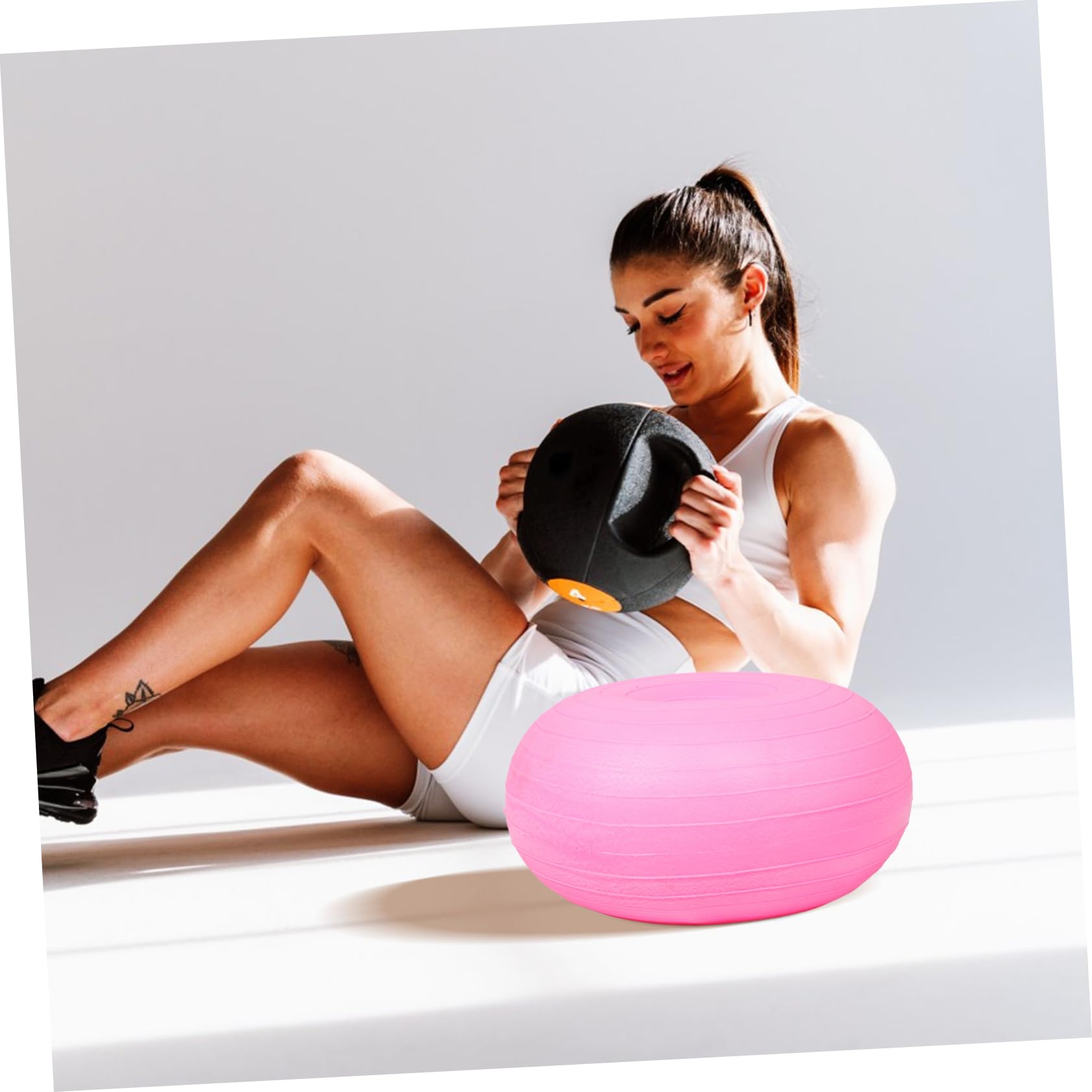 ibasenice Pelota De Pilates Profesional Accesorio De Entrenamiento Multifuncional Pelota De Yoga para Core Portátil y Duradera