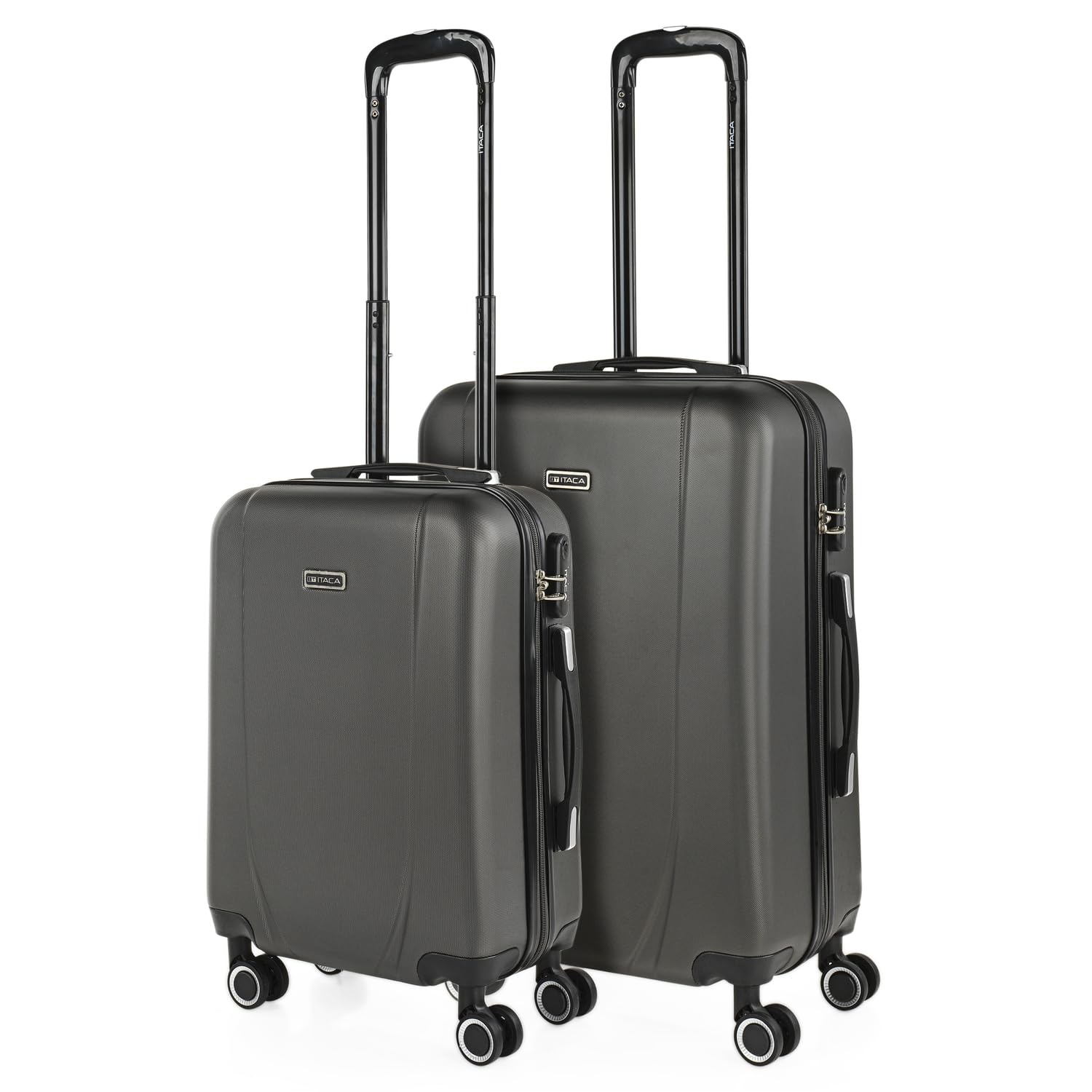 ITACA - Maleta de Cabina 55x40x20 de Viaje rígidas Trolley con 4 Ruedas Dobles para Avion Ligera Equipaje de Mano candado de combinación., Plata — view 88