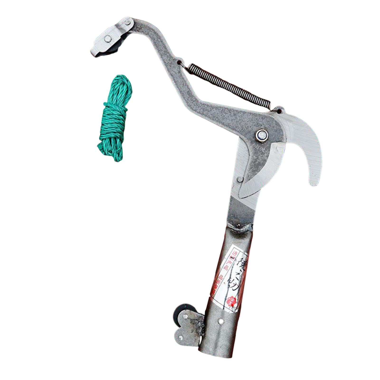 Tijeras de Poda de Altura para Árboles con Cuerda Podadora Manual de Ramas Diseño Innovador con Polea Doble en Hierro Y Acero Adecuada para Jard, L