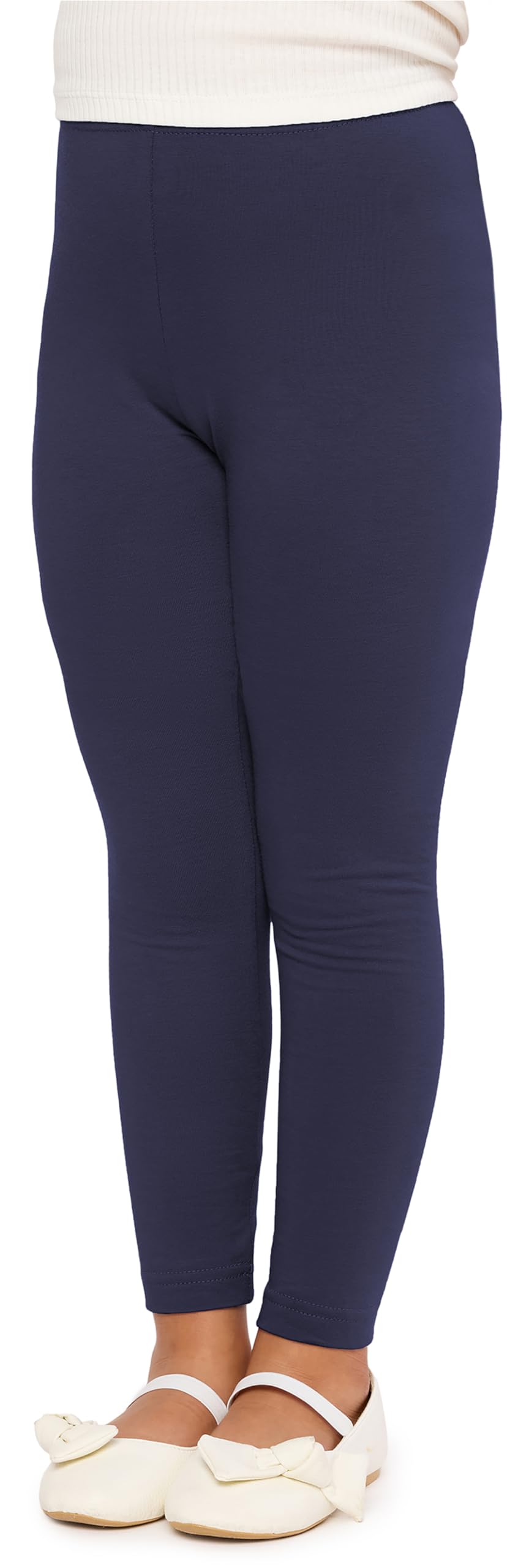 Merry Style Girl's Long Leggings MS10-225(Navy Blue, 6-Years)