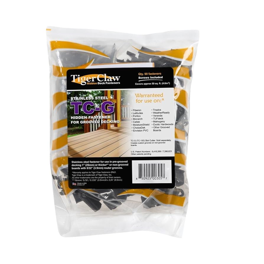 Amazon.com: Tiger Claw TC-G Hidden Deck Fasteners for