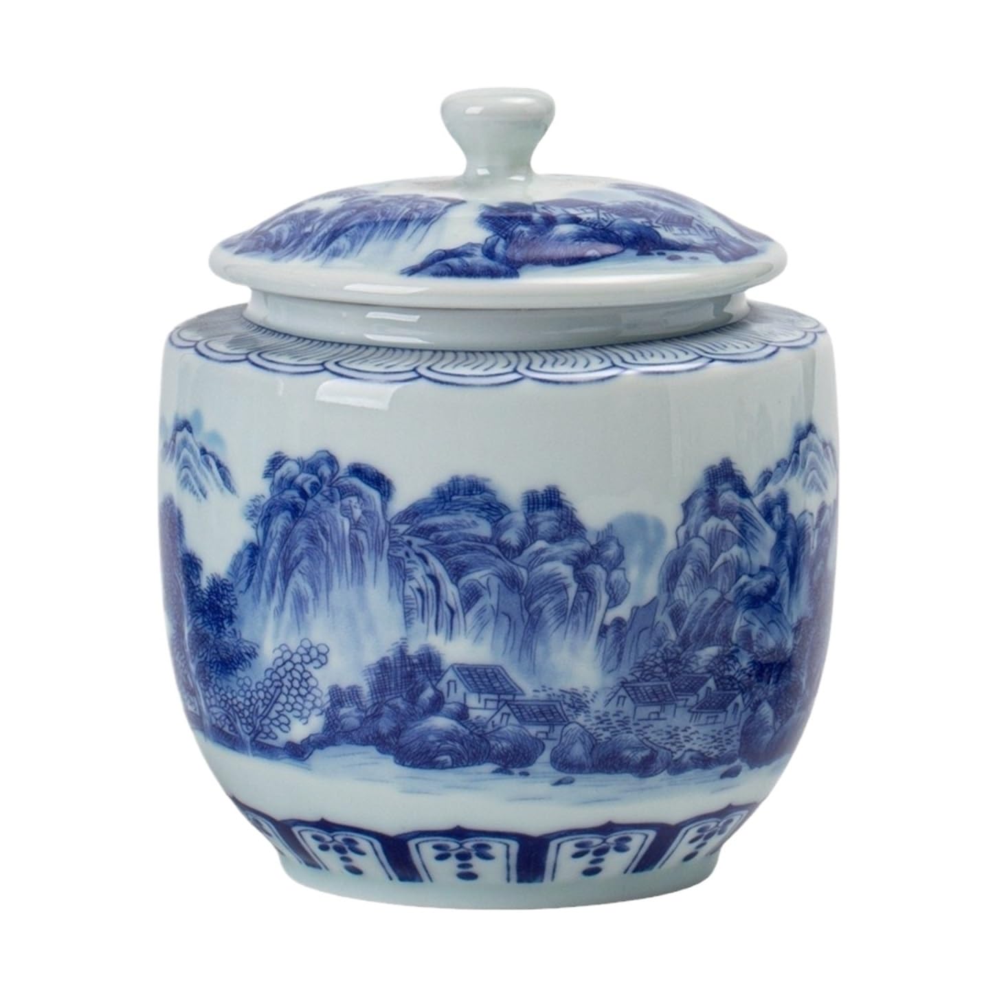 Vase With Lid, Ceramic Ginger Jar
