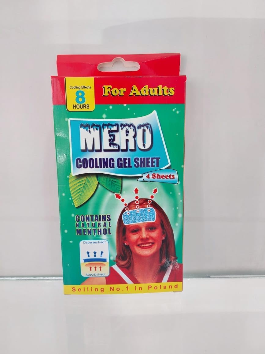 MERO Cooling Gel Sheet for Adults - 4 Sheets