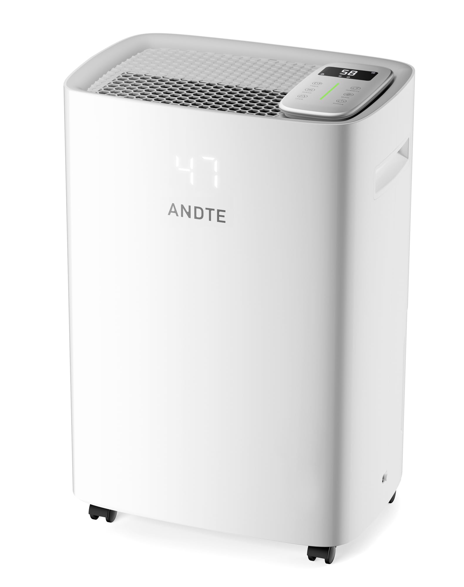 ANDTE 120 Pints Dehumidifier for Basement and Home, 6500 Sq.Ft Large Room Dehumidifiers with Drain Hose for Bathroom Living room Carwl Space, Smart Humidity Control, Touch Control Panel