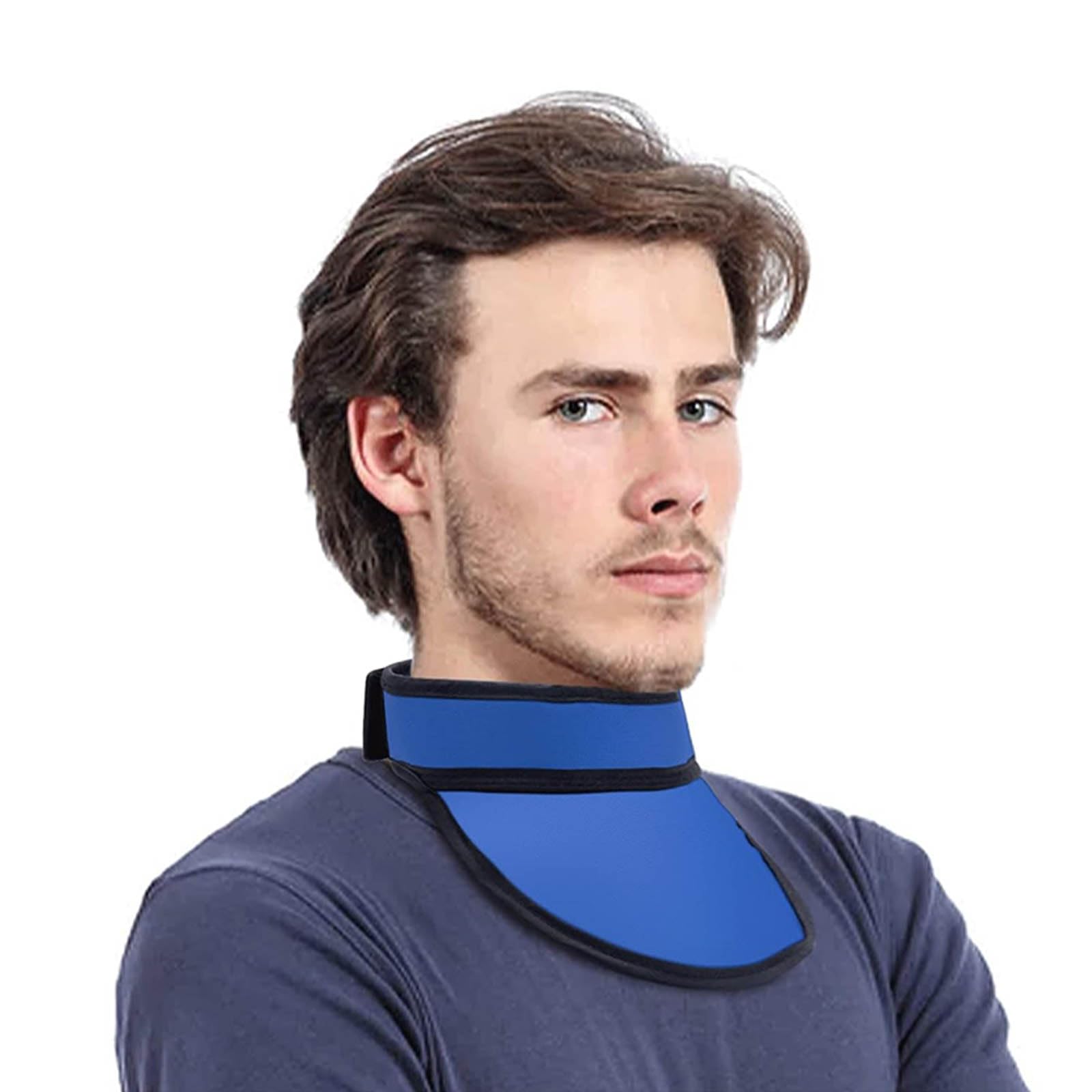 Delantal de plomo para tiroides, collar protector de tiroides de plomo para rayos X, protector de cuello resistente a la radiación, para protección de rayos X, resonancia magnética, tomografía co