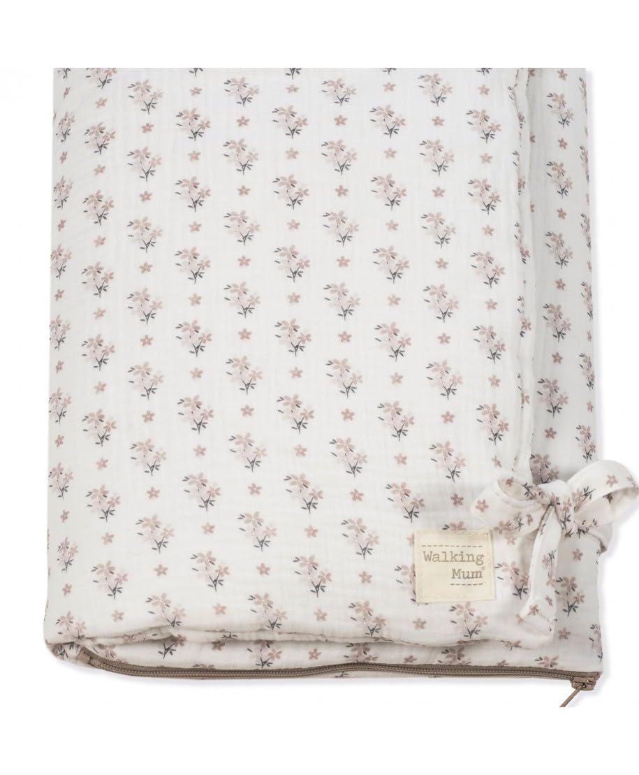 Arruyo manta Botton de Walking Mum (Rosa Claro)