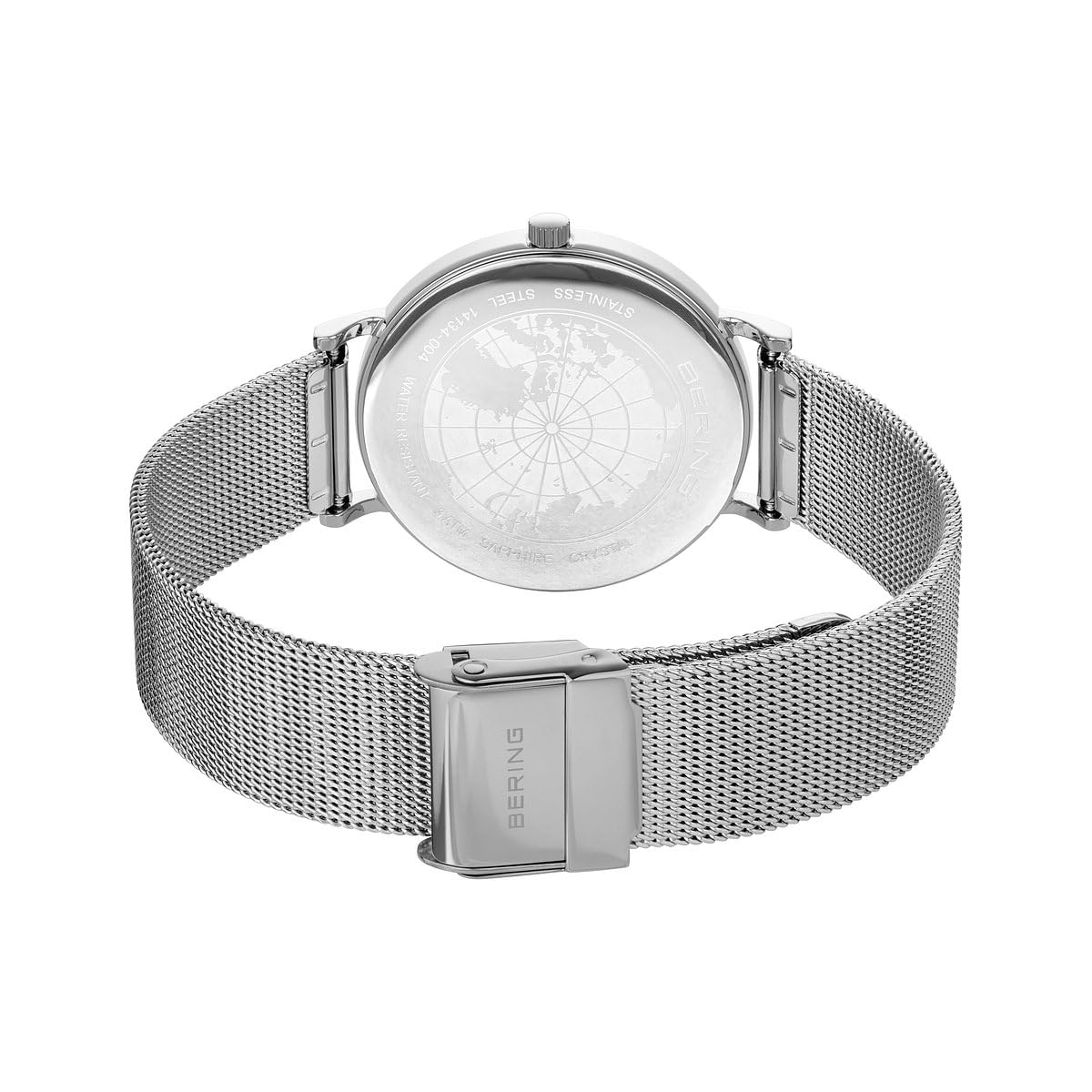 BERING Zegarek damski z mechanizmem kwarcowym - kolekcja klasyczna ze stalą nierdzewną i szafirowym kryształem 14134-004