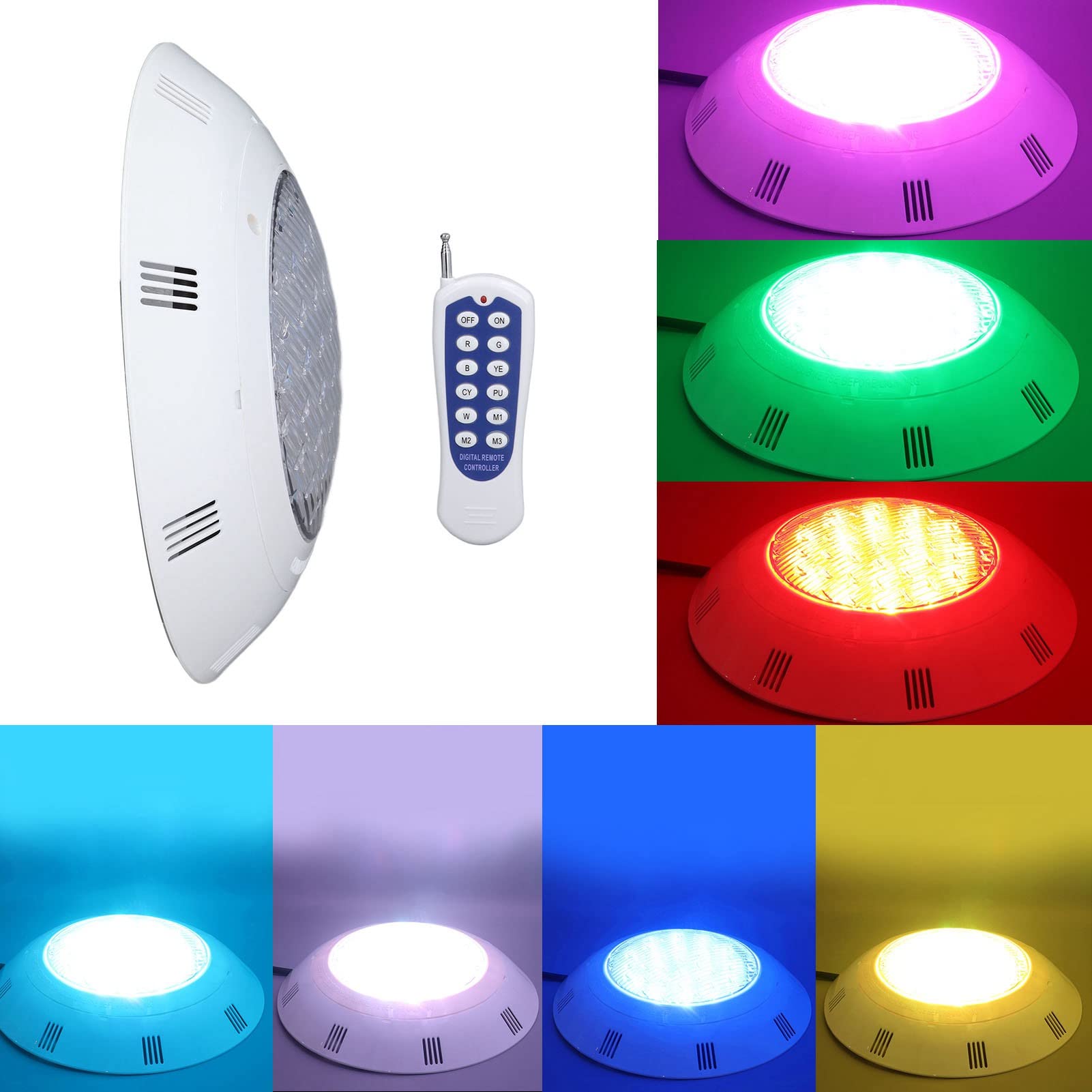Qcwwy 54W 18Led Basenowa Podwodna Oświetlenie Wodoodporna Podwodna Z