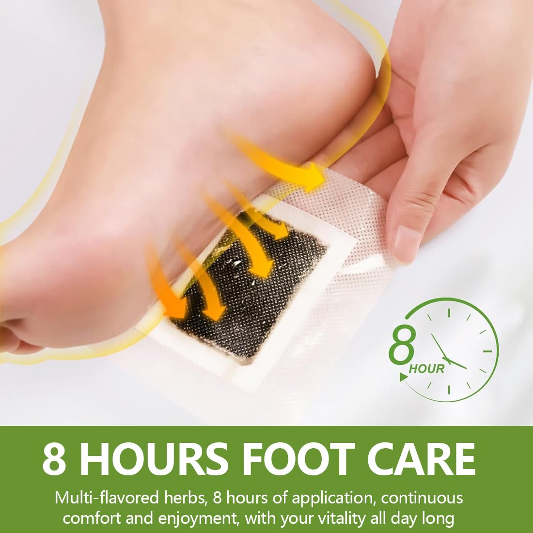 GXGM 10 Pezzi Cerotti Piedi, Principi Attivi Naturali Per Piedi,Patch Per Il Piede Per Dal Corpo Migliorano La Circolazione,Alleviare Lo Stress E Migliorare Il Sonno
