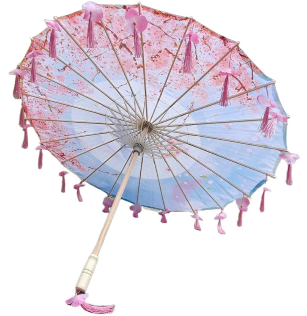 Amazon | 和傘 桜 花びら 踊り傘 女性用傘 タッセル 舞踊傘 中国風