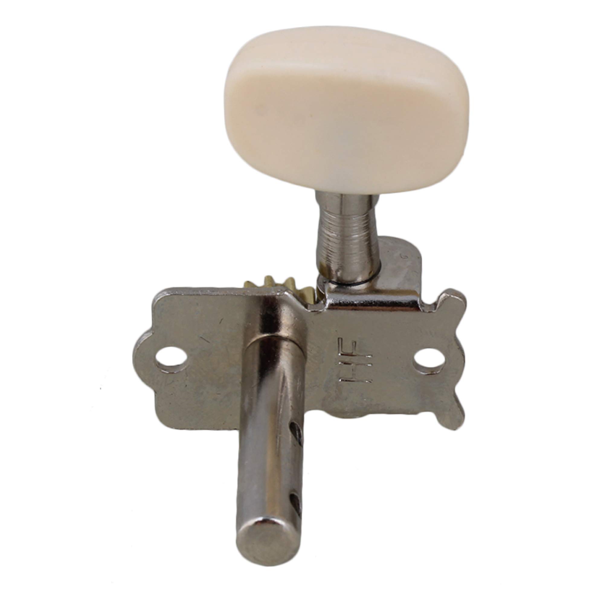 Mécaniques ouvertes individuelles pour guitare Yibuy Chrome 3R3L avec boutons blanc crème
