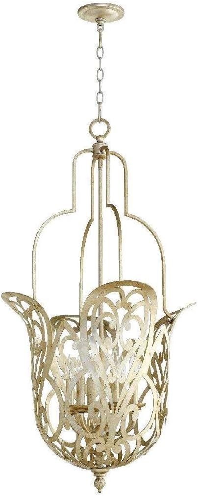 Quorum Lemonde - 6 Light Pendant in Style - 20.75 inches Wide by 39.5 inches high-Aged Silver Leaf Finish -Traditional Insta