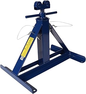 CURRENT TOOLS 670 Reel Stand - 2500 LB Capacity Medium Screw Type Reel Stand with All Steel Construction & Self-Lubricating Bearings