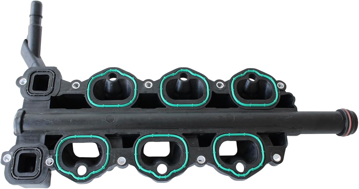 AUCERAMIC Engine Intake Manifold with Gaskets Fit for Ford Explorer 3.3L 2020-2023, for Ford Mustang 3.7L 2011-2017, for Ford F-150 3.3L 3.5L 3.7L Replace OE JL3Z-9424-B