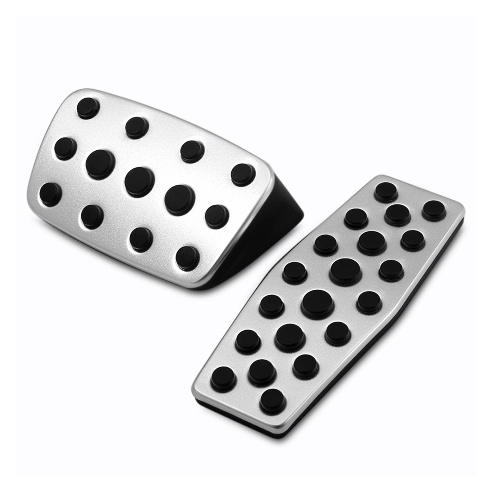 Pedal Foot Pads Cover Car Stainless Steel Accelerator Gas Brake Pedal For Chevrolet For Chevy For Malibu For Equinox For MK3 2016 2017 2018(Steel With Clip MT)(Aluminium NO Clip AT)