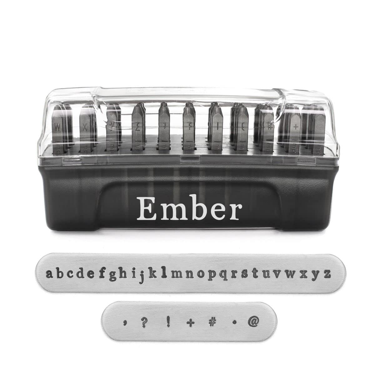 ImpressArt - Signature Ember Metal Letter Stamps, Lowercase (2.5mm), Rated for Soft & Hard Metals, Professional Quality Stamps for Hand Stamping and Jewelry Making