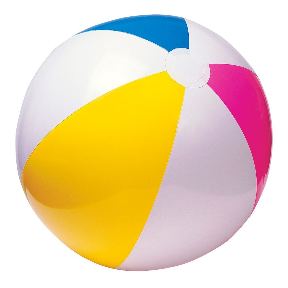 24 Inch Glossy Beach Ball 59030, Multi Colour, Beach Ball, 59030