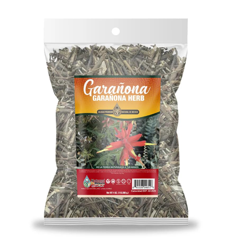 Garanona Garañona Hierba Té de hierbas 4 oz.-3.99 oz Hierba Natural Mexicana Hierba Wild Crafted Natural De Mexico