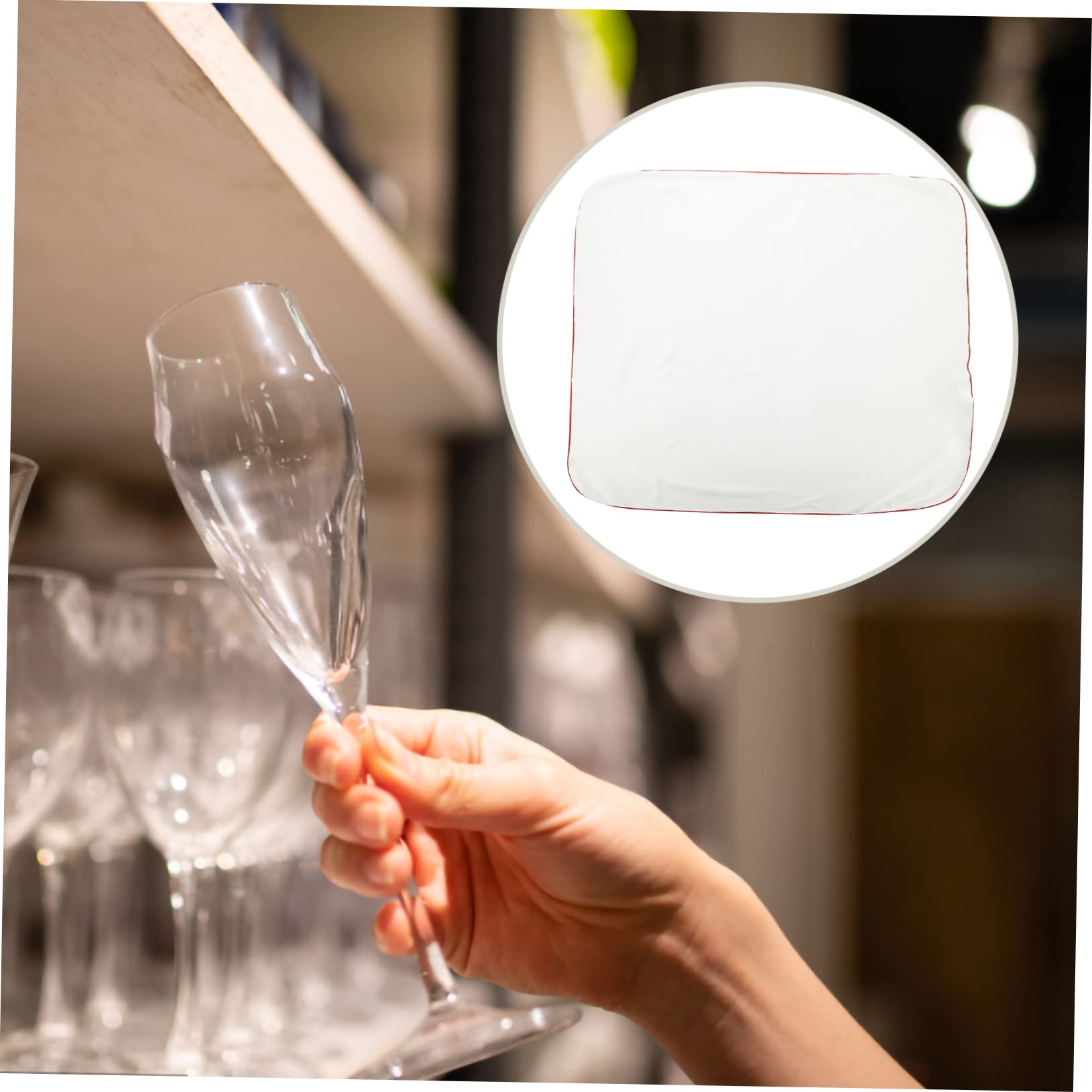 Cabilock 3 Juegos Paño para Pulir Copas De Vino Toalla para El Cabello De Microfibra Ropa De Microfibra Paños De Cocina De Cocina Paños De Cocina De Fibra Extrafina 2 Piezas * 3