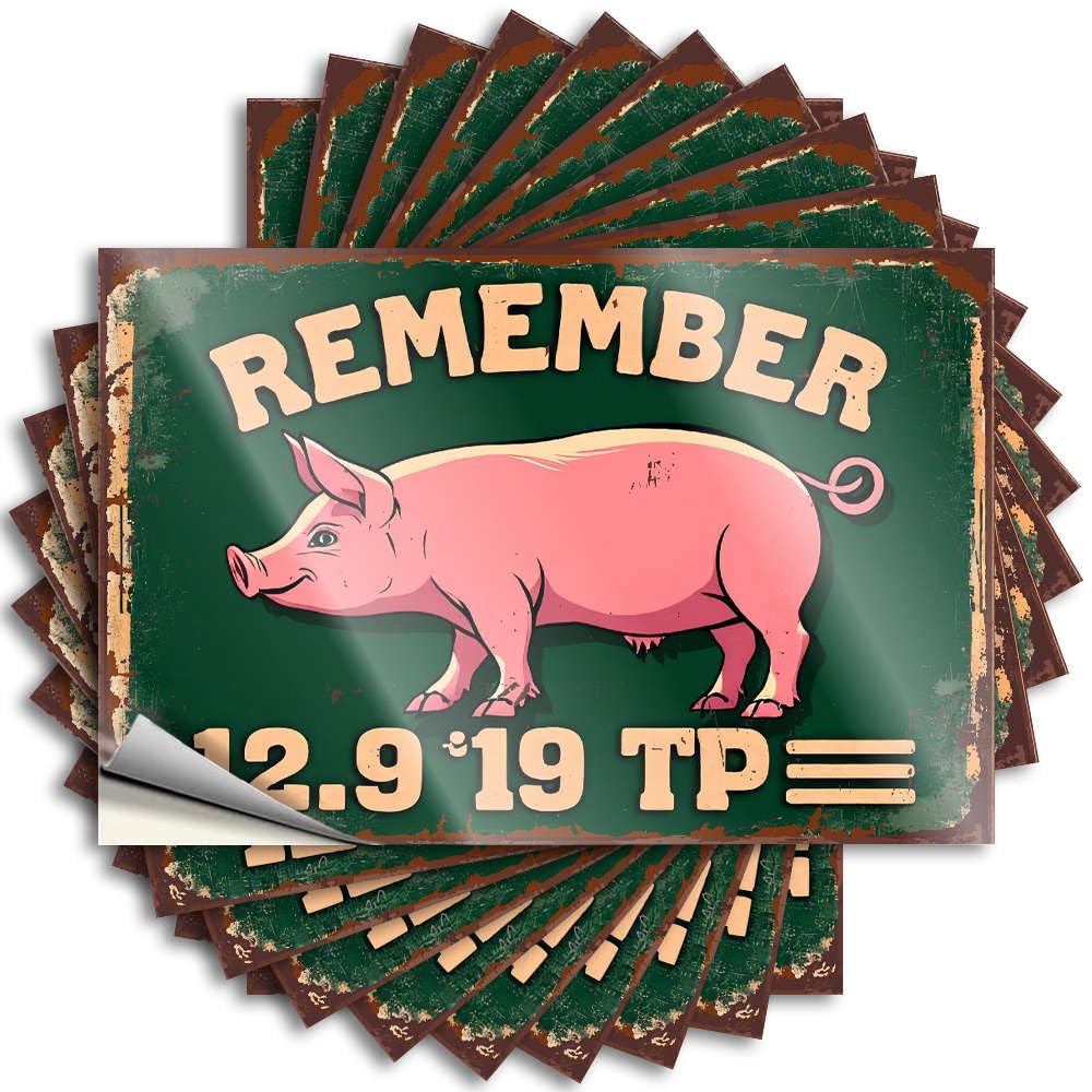 Remember The Date: 12.9.19 Tp. Teen Fluffy - Tattoo Garage Waterproof Decal(12X18CM)