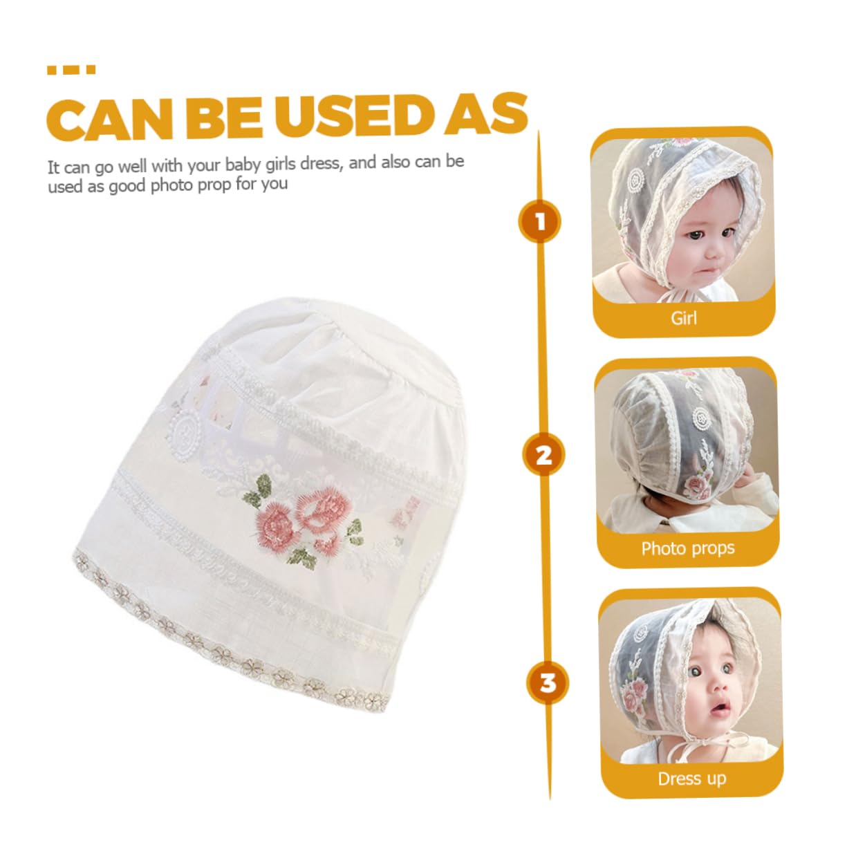 5piezas Sombrero para Gorro De Verano Infantil Protección UV De Playa para Fotografía Transpirable y para y Verano