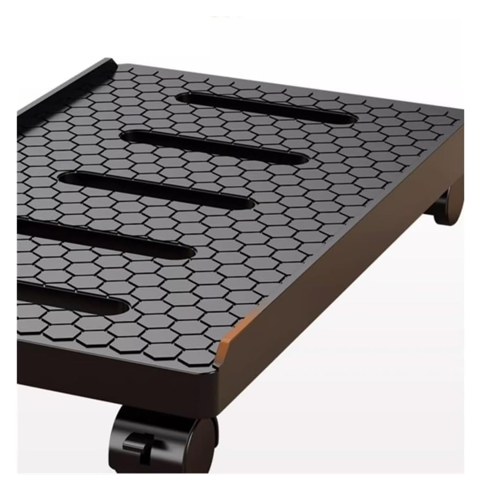Soporte de Torre for PC con 4 Ruedas giratorias, Soporte de CPU for Suelo con Ruedas bloqueables Debajo del Escritorio for Oficina en casa (Negro)