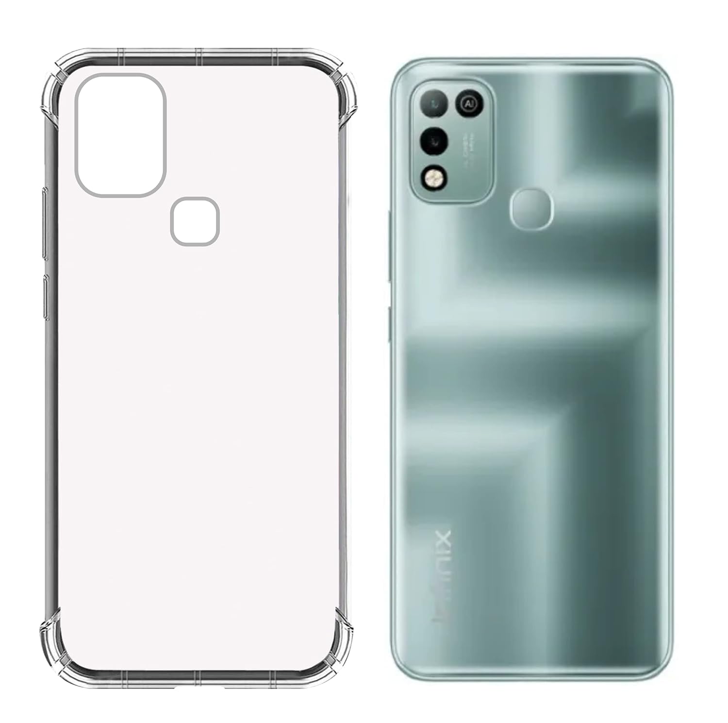 SBMS Soft Silicone Transparent Back Case Cover for (Infinix Smart 5