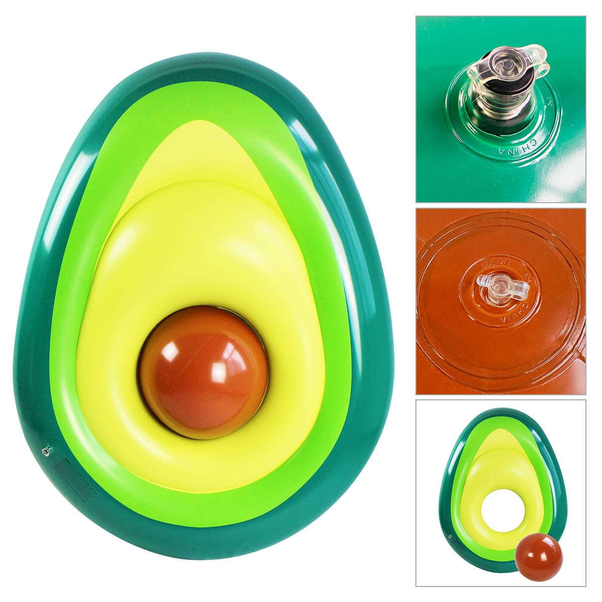 Avocado Pool floats, Adults Pool floats,Adult poo rafts,This Combination of a Float and a Ball,Avocado 160x125x35cm - Image 3
