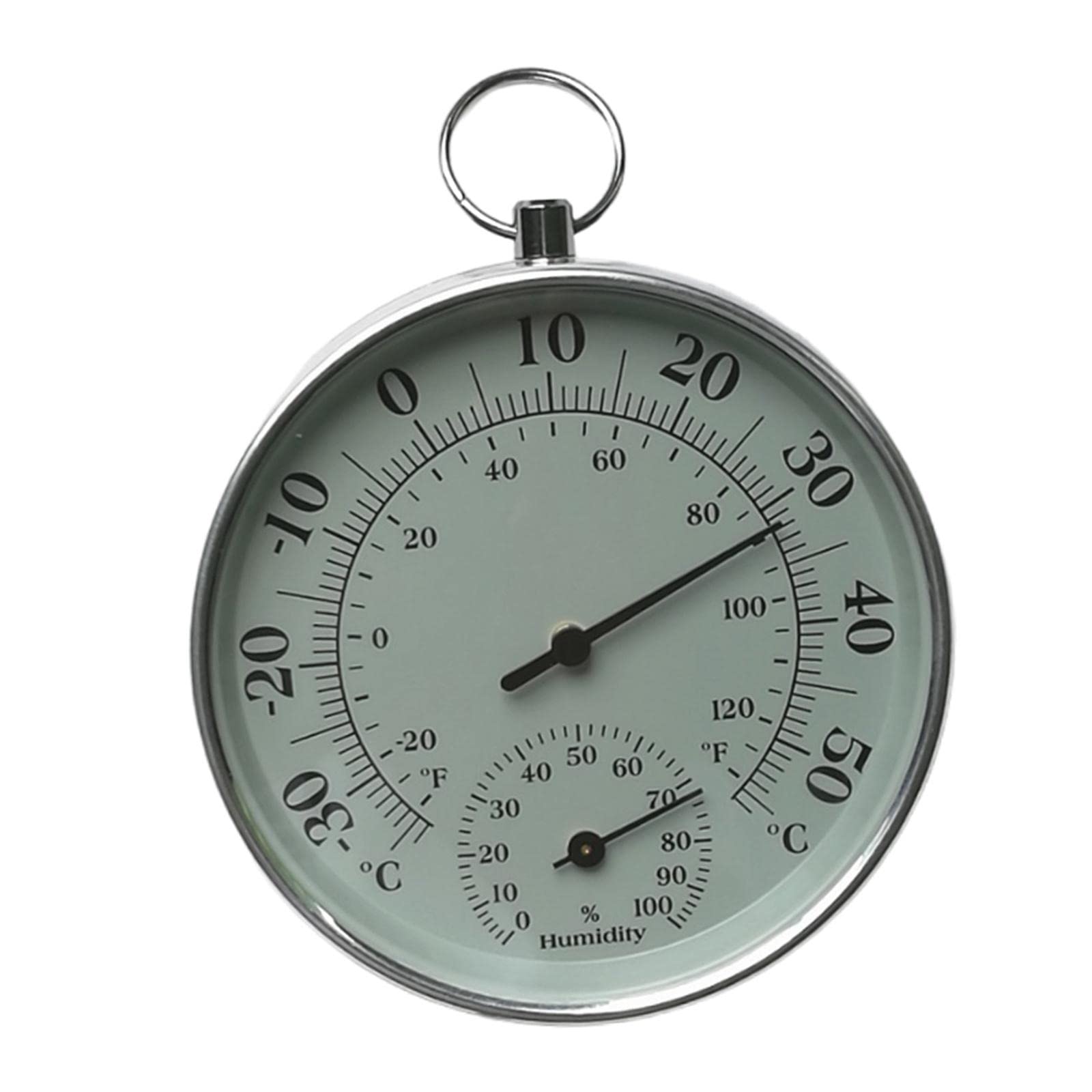 CLUB BOLLYWOOD® 4 Inch Wall Thermometer & Hygrometer, Analog, Outdoor/Indoor, No Battery, Green-image-34