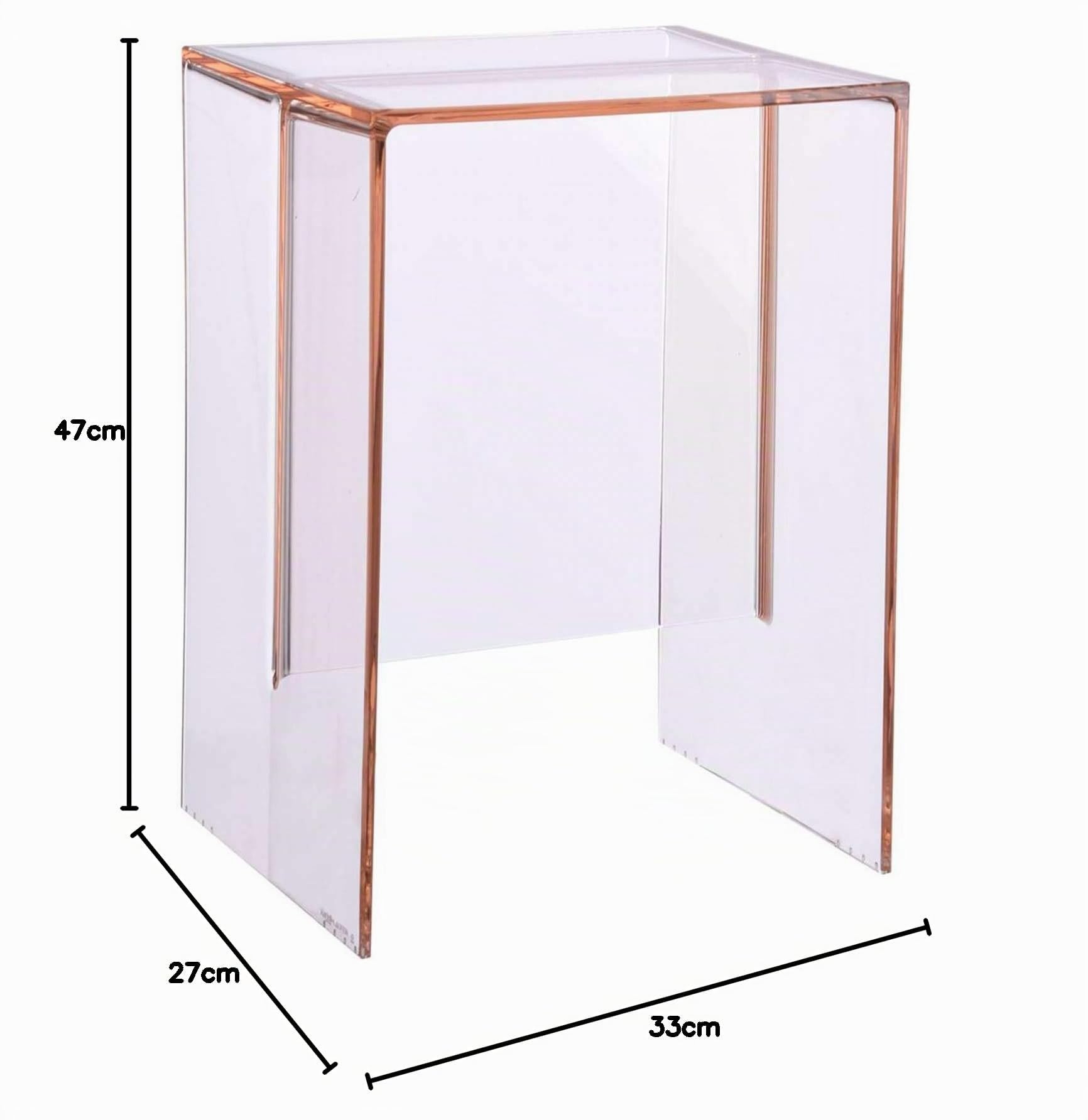 Kartell Max-Beam Sgabello, Rosa, 27 x 33 x 47 cm