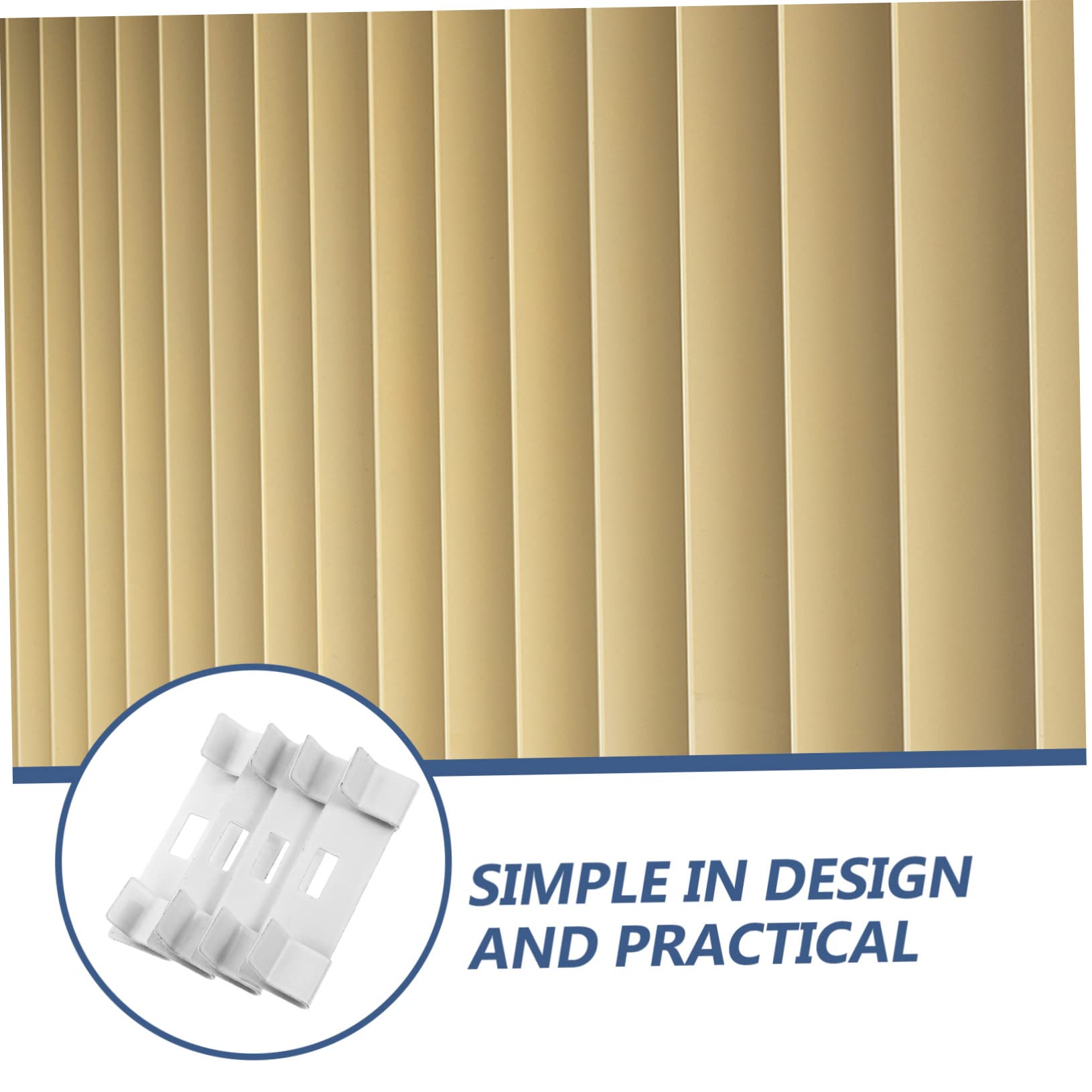 PRETYZOOM Vertical Blind Stem Replacement 20pcs Blind Repair Clips Self-Adhesive for